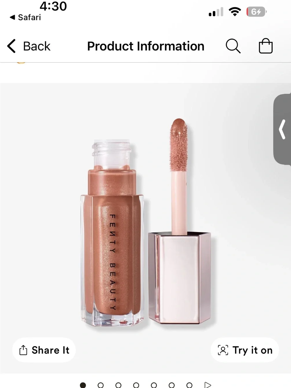 Fenty Beauty Gloss Bomb Lip Luminizer — Shade-Fenty Glow #01